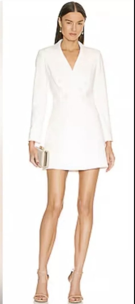 alice olivia Kyrie Tuxedo Dress White Size 2 NEW NWT | eBay alice olivia Kyrie Tuxedo Dress White Size 2 NEW NWT | eBay