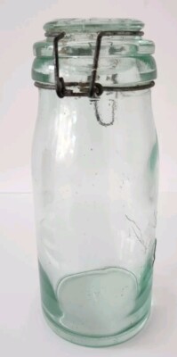 ANCIEN BOCAL LA Lorraine Verre Emblème Le Chardon 1L Vintage Réf N°2