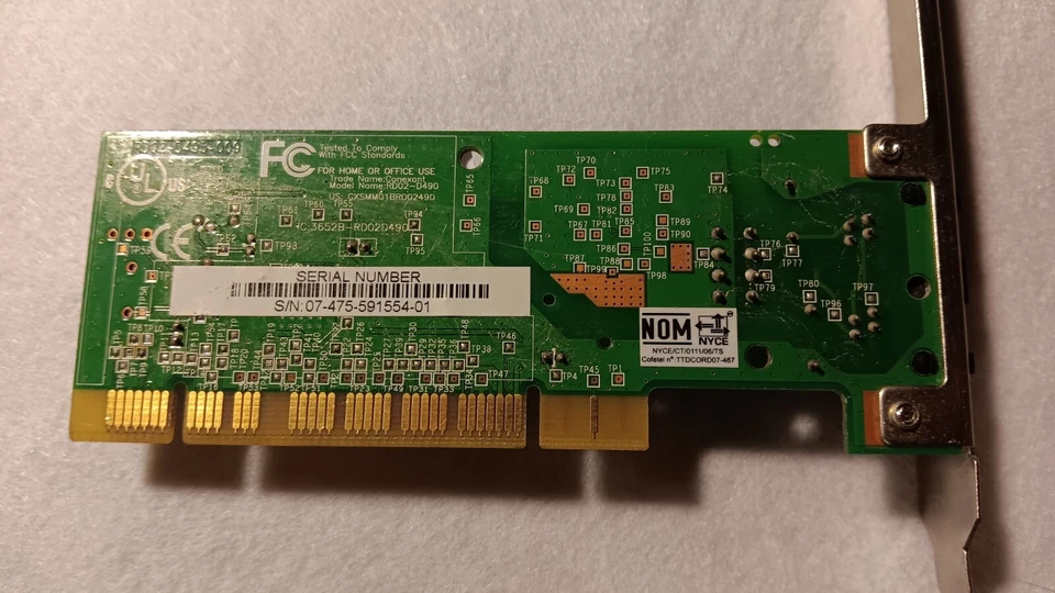 Conexant RD02-D490 56K PCI Data/Fax Modem Card - Image 4 of 4