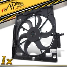 Radiator Cooling Fan Motor Engine Cooling For 07-14 BMW X5 E70 X6 E71 E72 420W 12V