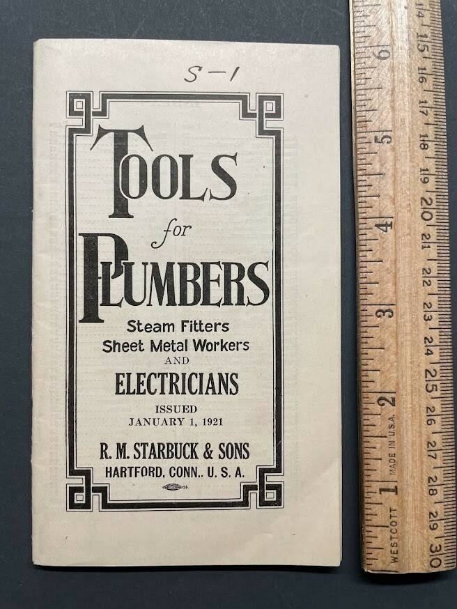 手入れ用具 marry Tools for Plumbers 1921 catalog RM Starbuck & Sons | eBay