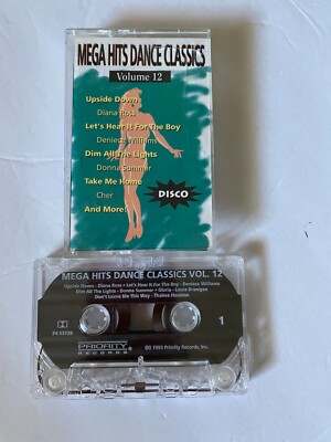 Mega Hits Dance Classics, Vol. 12 by Various Artists (Cassette, 1994) very good
