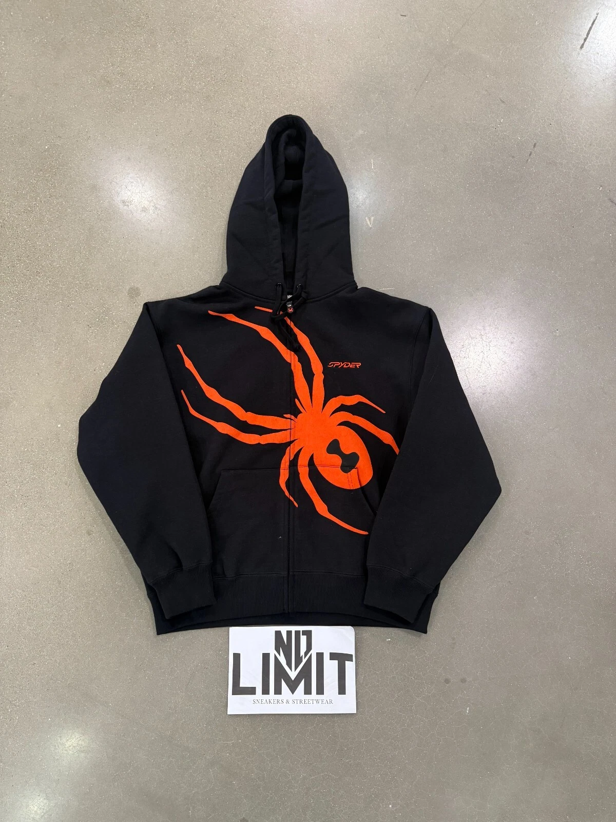 Sweat zippé noir Supreme Spyder neuf taille L ENVOI RAPIDE