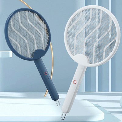 Foldable Fly Swatter Trap USB Rechargeable Bug Zapper Pest Control for Bedroom