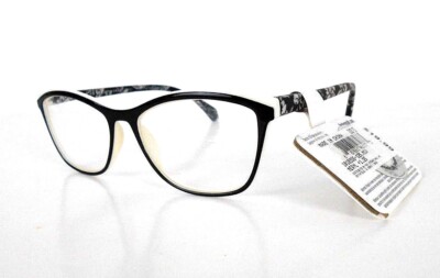 Reading glasses WOMEN GLOSS by FOSTER GRANT MERYL BLACK/WHITE MSRP $19.99 (#1018