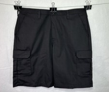 New Red Kap PT66BKO Multi Pocket Black Cargo Shorts Mens 38x12