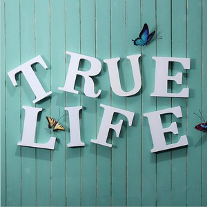 Home Decorative Wood Letters Hanging Wall 26 Letters Wooden