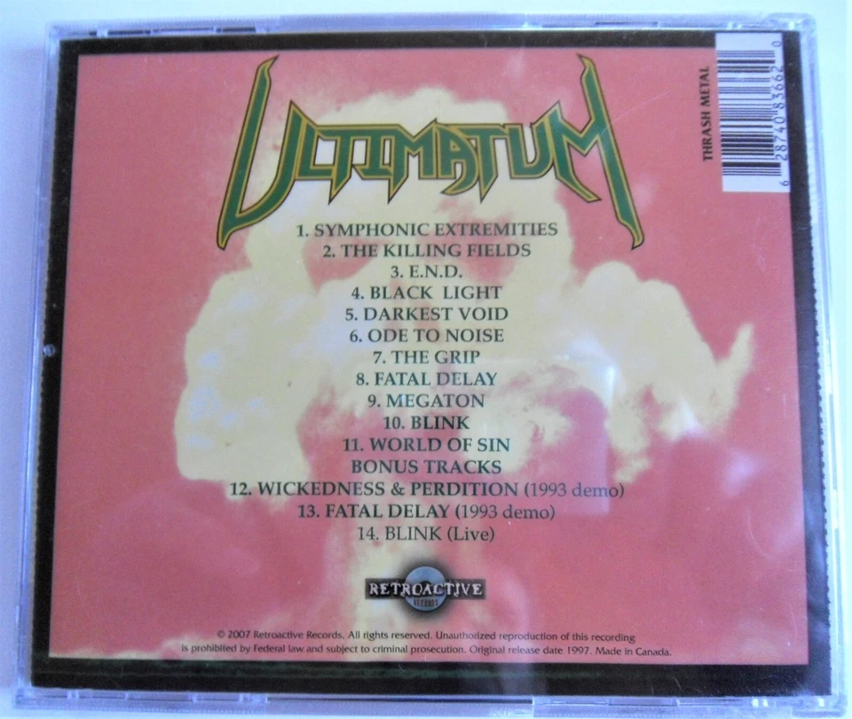Ultimatum Symphonic Extremities Xian Metal Retroactive Records - Bild 2 von 2
