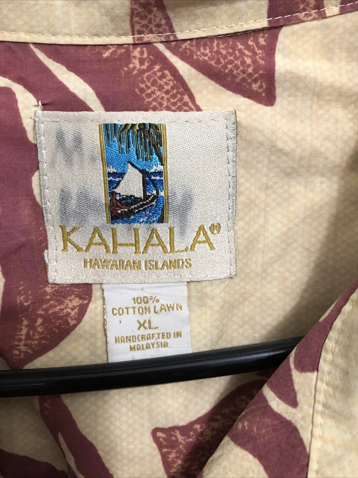 Camisa Hawaiana Kahala XL Algodón Vintage Rara Foto 3 de 4