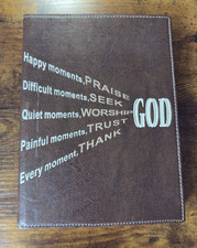 Daily Devotional Journal Religious God Notebook Bible Study Diary Hardcover
