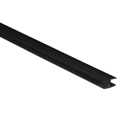 Kunststoff H-Profil schwarz + weiß 1 Meter Platte Fugenleiste 12 mm,. 15mm, 18mm