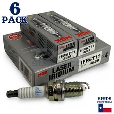 6 Pack Ngk Laser Iridium 4589 Spark Plugs Ifr6t11
