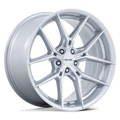 Niche NC279 PRODIGY 5 Wheels 22x10.5 (38, 5x120.65, 74.1) Silver Rims Set of 4