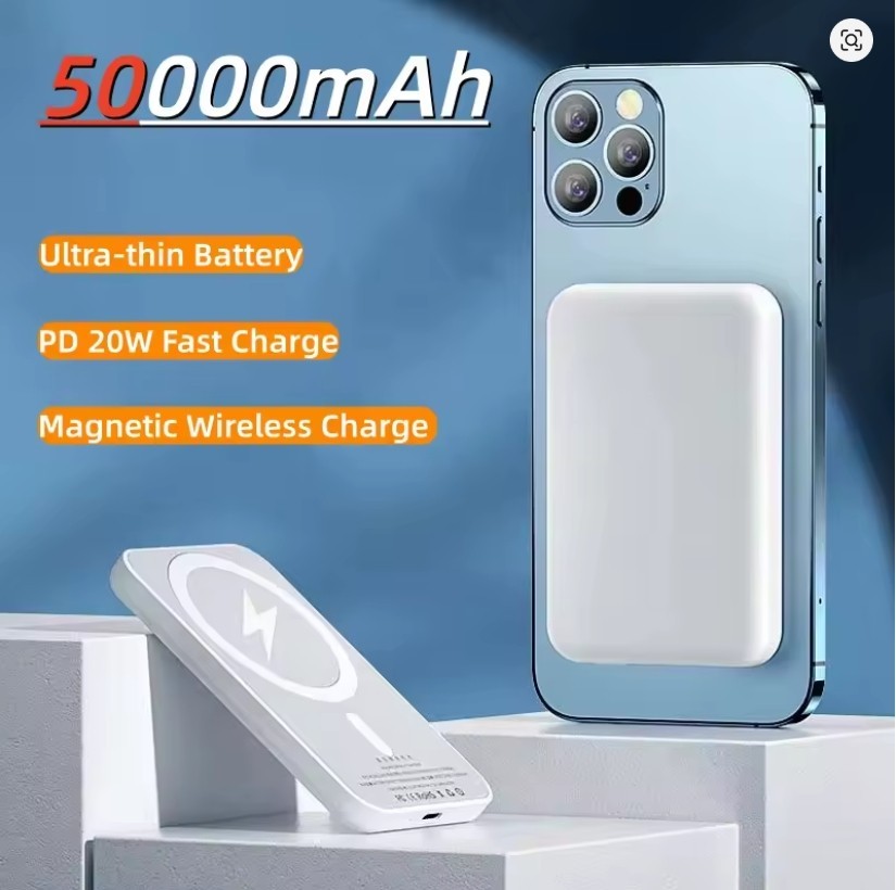 Power bank 50000 mAh magnétique PD pour rester connecté en voyage avec iPhone 16 et Xiaomi
