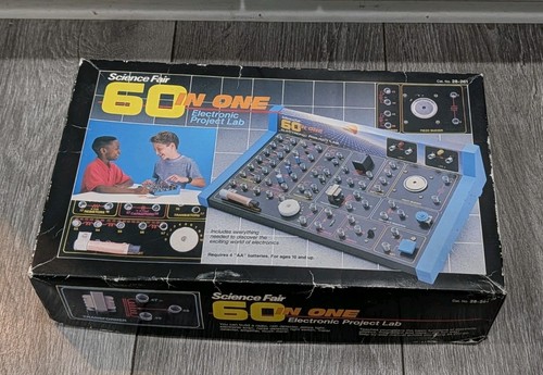 Retro Science Fair/Radio Shack 28-261 60 In One Electronic Project Lab 