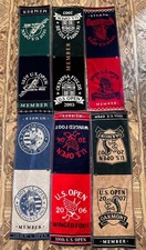 6 U.S. Open Golf USGA Member Towels '01, '03, '04, '05, '06, '07, Mint & Unused
