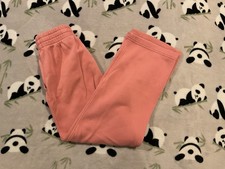 Nike Girl’s Sweatpants Size Medium Peach Orange Youth Wide Leg Pockets