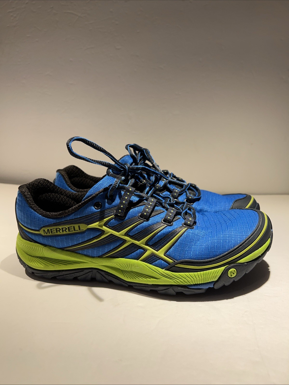 Scarpa da trail running Merrell uomo all out rush blu verde taglia 7M