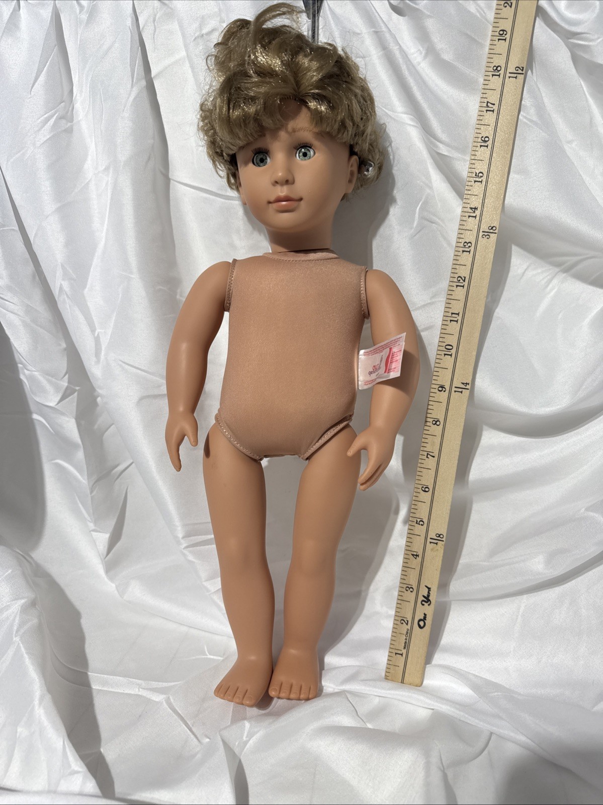 Our Generation 18&rdquo; Boy Doll Blonde Hair Green Eyes Nude (B
