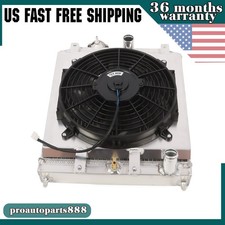 3 Row Aluminum Radiatorshroud Fanrelay For 92-95 00 Honda Civic Ek Eg Integra