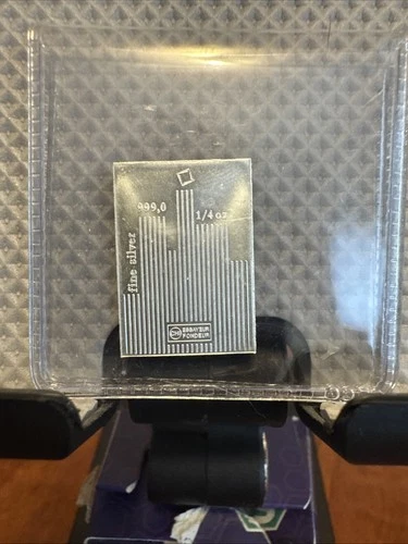 Valcambi 1/4 Oz Fine Silver Bar In Holder