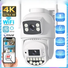 4K 10MP PTZ Wifi IP Camera Dual Lens AI Human Detect 2.4G/5G WIFI Surveillance