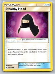 Stealthy Hood 186/214 Unbroken Bonds Uncommon Trainer