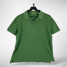 Nautica Men's Medium Green Short Sleeve Polo Shirt 100 Cotton Classic Fit
