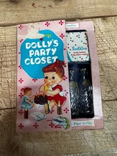 VINTAGE 1960 My Merry DOLLY'S PARTY CLOSET Rare Doll Playset Accessories