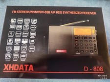 XHDATA D-808 Portable Digital Radio FM AM SW LW Wide FM Air Band SSB  Tecsun Q3