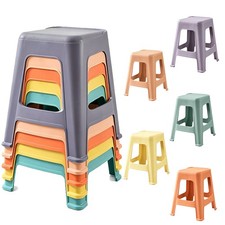 5 Pack Stackable Classroom Stools 18.8 Height...
