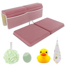 Bath Kneeler and Elbow Kneeling Rest Pad Set for Baby Bathing   Waterproof So...
