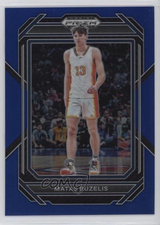 2023-24 Panini Prizm Draft Picks Blue Prizm /199 Matas Buzelis #13