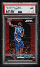 2018-19 Panini Prizm Ruby Wave Prizm Mitchell Robinson #227 PSA 9 MINT 09c4