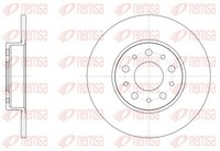 2X Bremsscheibe Remsa 61500.00 251Mm FüR Fiat 500L 199LYC1B Natural Power 199