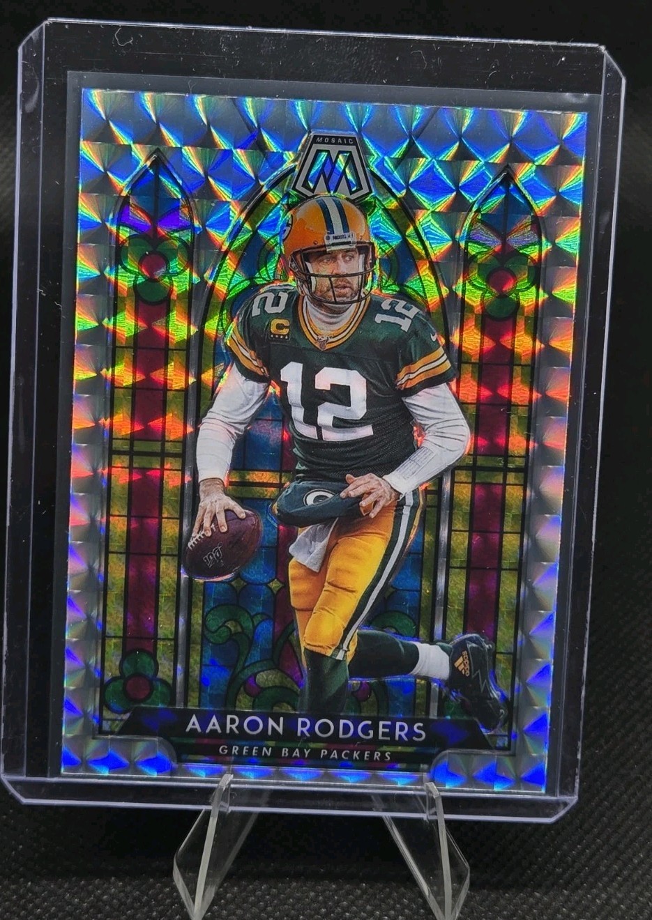 2020 Panini Mosaic - Stained Glass Aaron Rodgers #SG6 💎💎