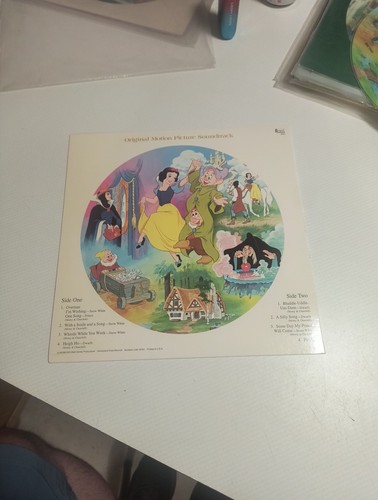 Walt Disney's Snow White And The Seven Dwarfs Picture Disc LP Soundtrack 3101 - Picture 6 of 6