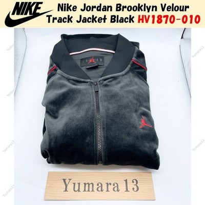Size 7 men Velvet  Nike Jordan /Jacket is included NIKE AIR JORDAN VELOUR JACKET BLACK Metallic GOLD Retro 1  main image 4