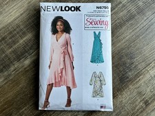 New ‘New Look’ Sewing Pattern - N6750: Misses Wrap Dress - Size 10-22