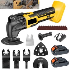 600W 6 Speed 2Battery Brushless Motor Oscillating Multi Tool with 22 Accessories