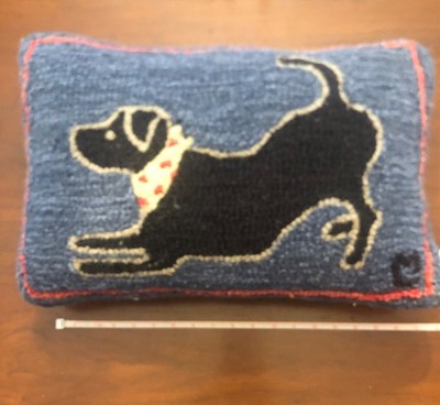 Labrador Dog Hooked Pillow Labs Throw Pet Lovers Chandler 4 Corners