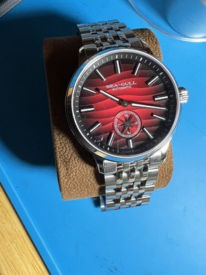 Seagull Men's Automatic Watch 816.52.6180  Red Lava Dial