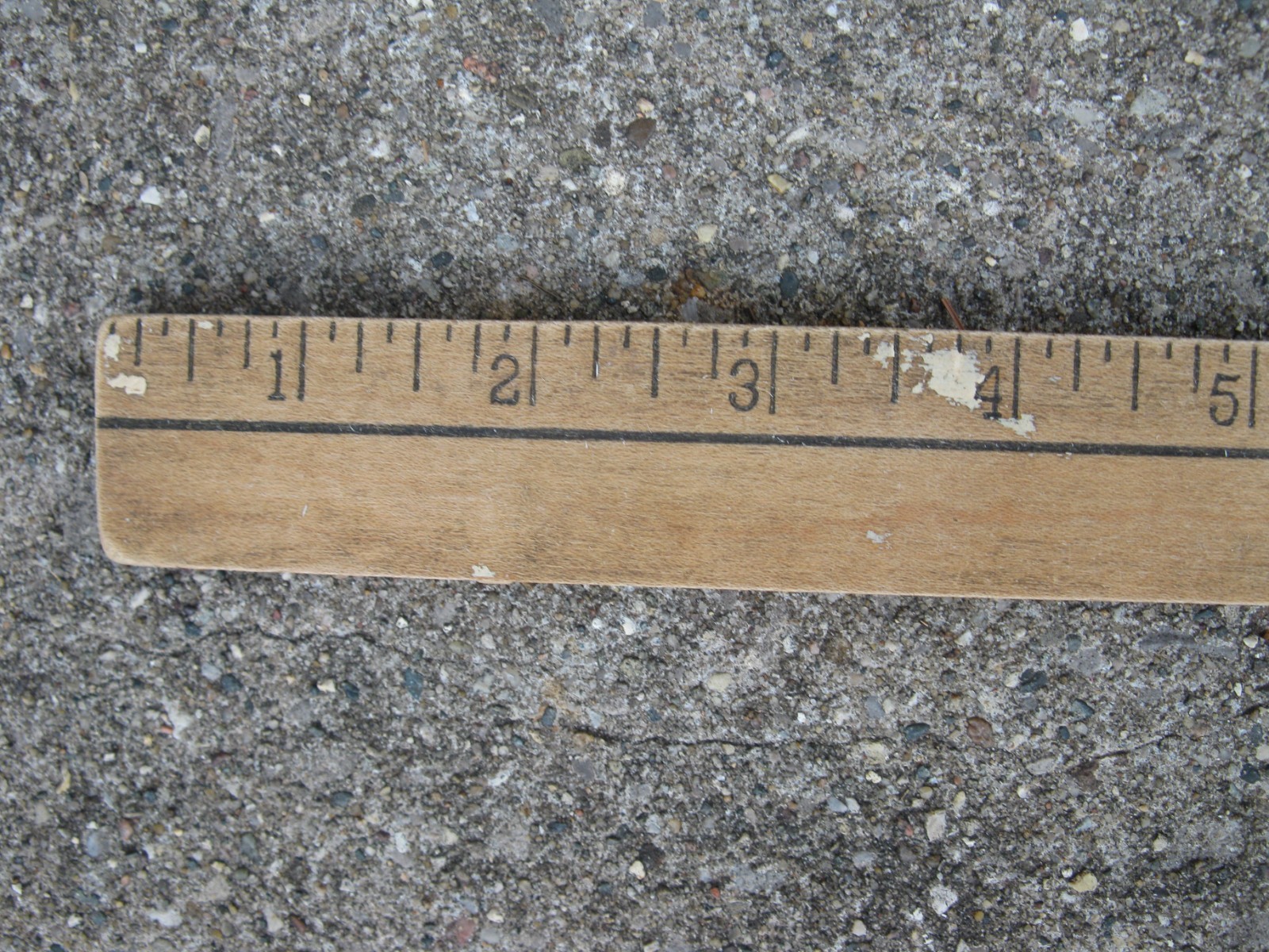 Antique JOHN DEERE Farm Equip Yard Stick 3 Digit Phone Number Crump Michigan