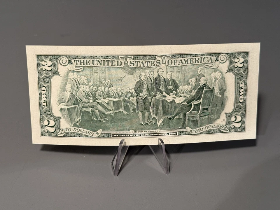 2.00 Dollar Bill Series 1995 F03263676B Uncirculated - Image 2 of 4