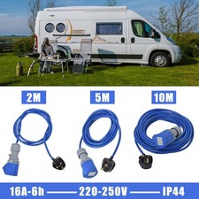HEAVY DUTY CARAVAN MOTORHOME 13A PLUG TO 16A SOCKET 240V MAINS HOOK UP CABLE UK