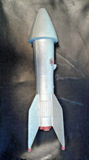 Vintage Rocket Bank Berzac Creation 1957 Astro Mfg Detroit Cast Metal No Key