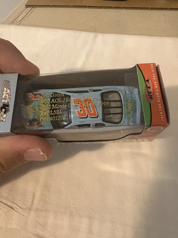 Coche diecast RCCA Nascar 2002 AOL Scooby-Doo #30 Jeff Green 1/64 LE 1/1584 Foto 3 de 4