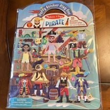 MELISSA DOUG Puffy Sticker Play Set - Pirate - NEW Sealed