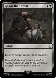 Go for the Throat 91 - Universes Beyond: Assassin's Creed Foil Uncommon