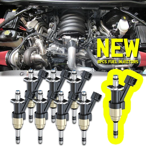 8X Original GM 12668390 Fuel Injectors For 14-19 Chevrolet GMC 1500 5.3L FJ1217